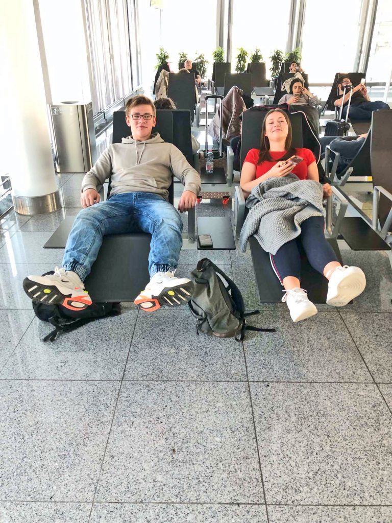 Flughafenimpressionen 2018 auf dem Weg nach Spanien