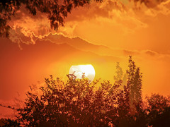 Der berühmte feurig-orange Himmel in Iambi (Foto: Lara-Angelina Lenau, 2018) Der berühmte feurig-orange Himmel in Iambi (Foto: Lara-Angelina Lenau, 2018)