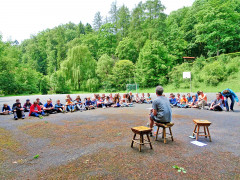 Der große Sportplatz beim Schullandheim (Foto: MAK)