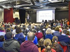 Einführungsveranstaltung des Schulleiters Herrn Krettek (Foto: MEN) Einführungsveranstaltung des Schulleiters Herrn Krettek (Foto: MEN)