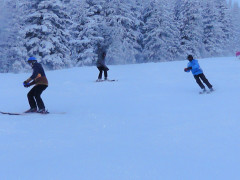 Abfahrt im Nebel Abfahrt im Nebel