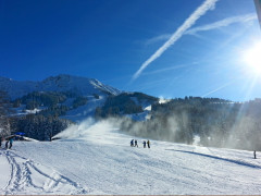 Schneepanorama mit Sonne Schneepanorama mit Sonne