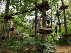 Die 8b bei ihrer Kletteraktion