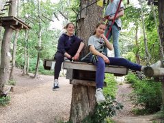 Kurze Kletterpause bei der 8b