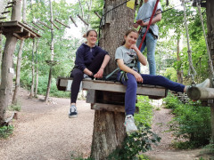 Kurze Kletterpause bei der 8b