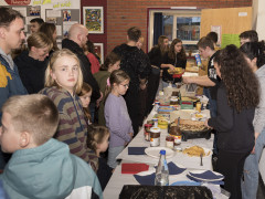 Der Fachbereich Französisch sorgte für leckere Crepes.