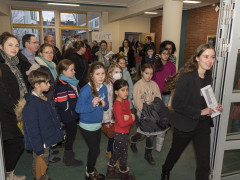Die Schülervertretung beim Schulrundgang