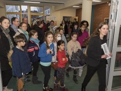 Die Schülervertretung beim Schulrundgang