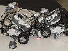 Die Lego-Roboter in Aktion
