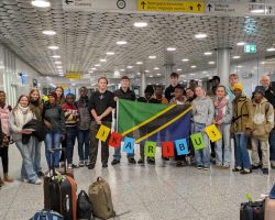 Ankunft am Flughafen Hannvoer