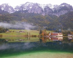 Ausblick auf den Hintersee und unsere Jugendherberge