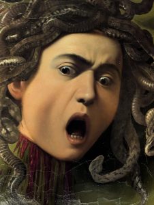 das coolste Gemälde in den Uffizien (Medusa von Caravaggio, 1597)